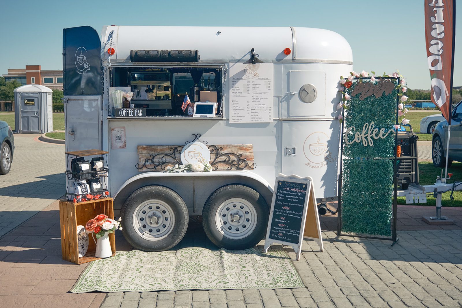 Bunker Brew mobile coffee trailer